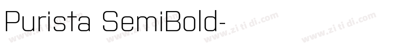 Purista SemiBold字体转换